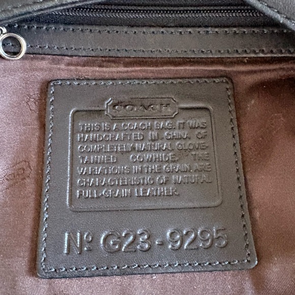 🖤🖤VINTAGE COACH BLACK GLOVE LEATHER LEGACY DEMI HOBO BAG!🖤🖤 - Picture 8 of 9